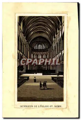 Cartes postales Interieur De L&#39Eglise St Remy Reims