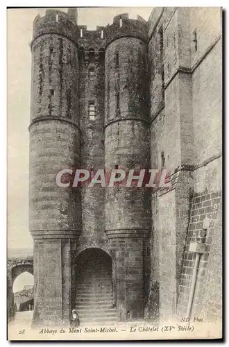 Ansichtskarte AK Abbaye Du Mont Saint Michel Le Chatelet