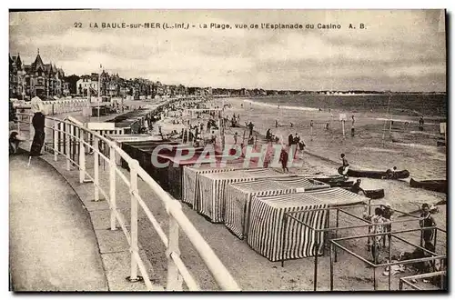 Cartes postales La Baule Sur Mer La Plage Vue De l&#39Esplanade Du Casino