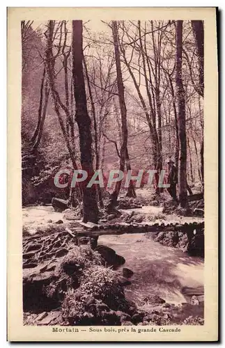 Ansichtskarte AK Mortain Sous Bois Pres La Grande Cascade