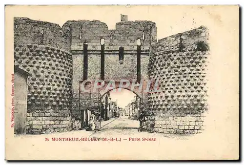 Cartes postales Montreuil Bellay Porte St Jean