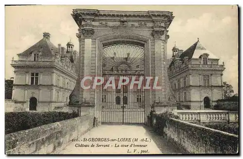 Ansichtskarte AK St Georges Sur Loire Chateau de Serrant La cour d&#39honneur