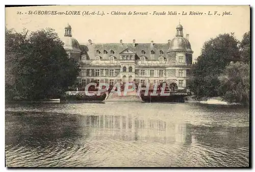 Cartes postales St Georges sur Loire Chateau de Serrant Facade Midi