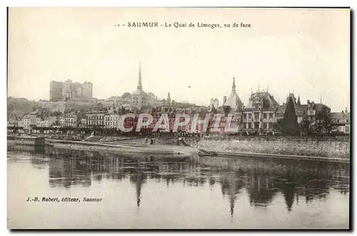 Ansichtskarte AK Saumur Le Quai de Limoges Vu de Face