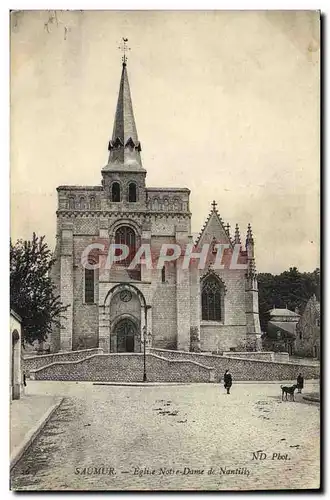 Ansichtskarte AK Saumur Eglise Notre Dame de Nantilly