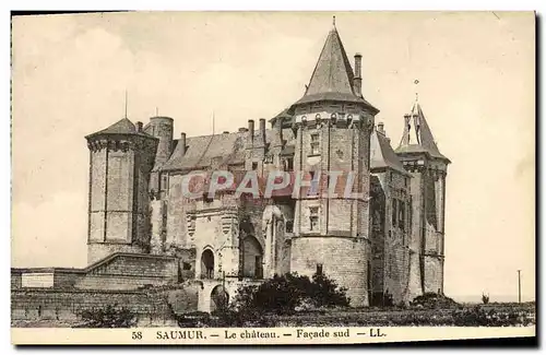 Ansichtskarte AK Saumur Le Chateau Facade sud