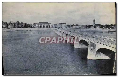 Ansichtskarte AK Saumur Vue prise des ponts