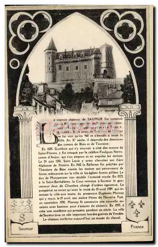 Cartes postales Saumur Chateau