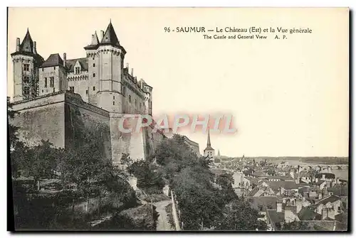 Cartes postales Saumur Chateau et la Vue Generale