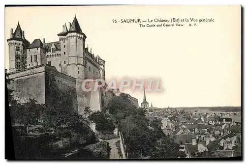 Cartes postales Saumur Chateau et la Vue Generale