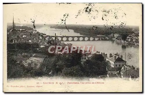 Cartes postales Saumur Panorama Vue Prise du Chateau