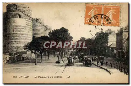 Cartes postales Angers Le Boulevard du Chateau (animation)