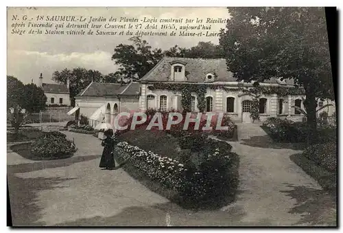 Ansichtskarte AK Saumur Le jardin des plantes Logis construit par les Recollets apres l&#39incendie