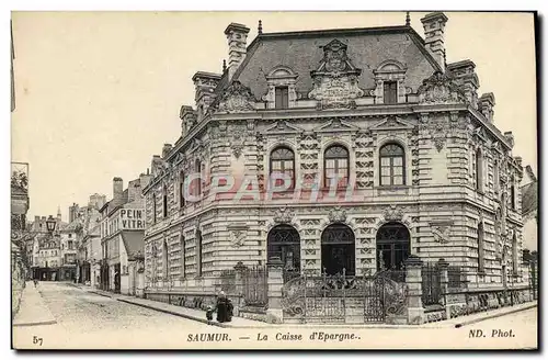 Cartes postales Saumur La Caisse d&#39Epargne