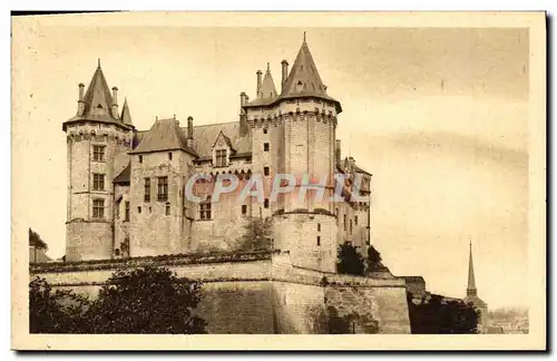 Ansichtskarte AK Saumur Vue Vers le Chateau et l&#39Eglise