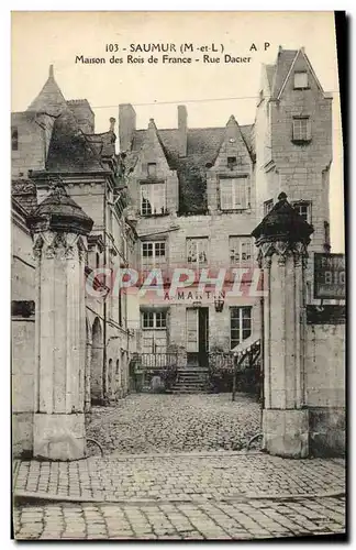 Ansichtskarte AK Saumur Maison des Rois de France Rue Dacier