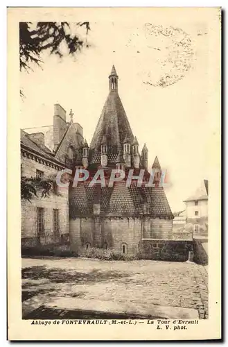 Cartes postales Abbaye de Fontevrault La tour d&#39Evrault