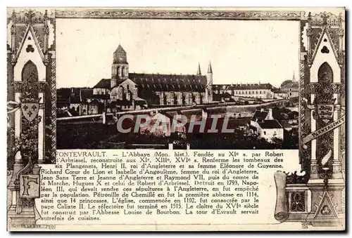 Cartes postales Fontevrault Abbaye