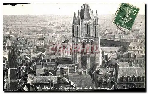 Cartes postales Angers Panorama Pris de la Cathedrale