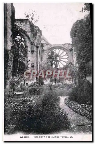 Cartes postales Angers Interieur Des Ruines Toussaint