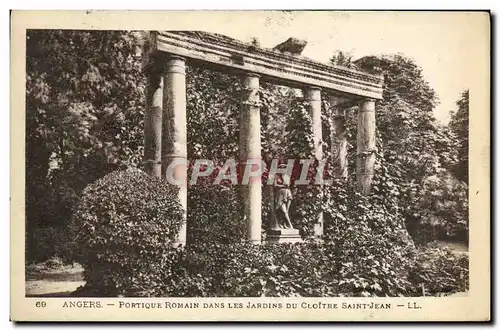 Ansichtskarte AK Angers Portique romain dans les jardins du cloitre Saint Jean