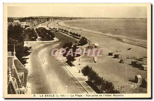 Ansichtskarte AK La Baule Sur Mer La plage Vue prise de l&#39Hotel Majestic