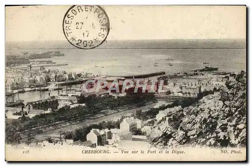 Cartes postales Cherbourg Vue Sur le Port et la Digue