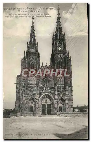 Cartes postales Notre Dame de L'Epine grand Portail