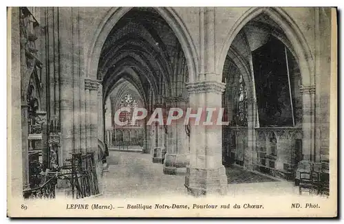 Cartes postales Lepine Basilique Notre Dame Pourtour sud du Choeur