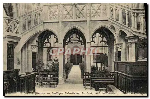 Cartes postales Lepine Basilique Notre Dame Le Jube Cote du Choeur