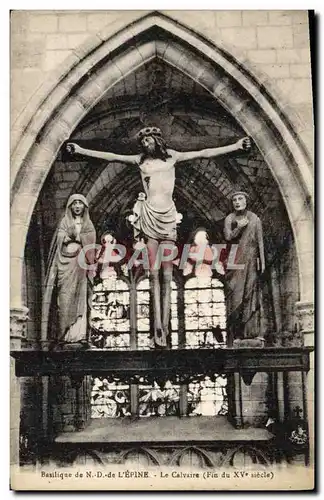 Cartes postales Lepine Basilique Notre Dame Le Calvaire Christ