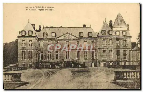 Cartes postales Montmirail Le Chateau Facade Princlpale