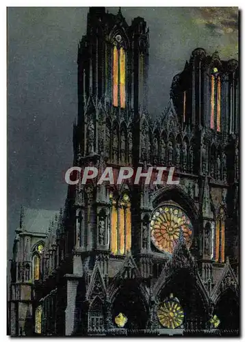 Cartes postales Reims La Cathedrale