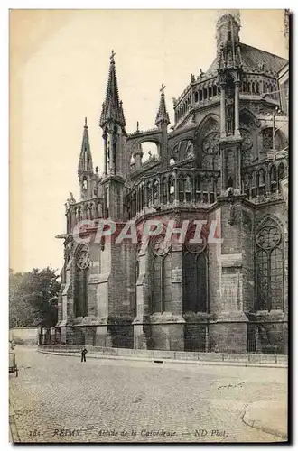 Cartes postales Reims Abside de la Cathedrale