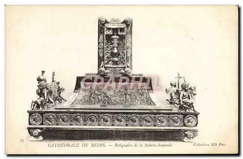 Cartes postales Reims Cathedrale Reliquaire de la Sainte Ampoule Anges