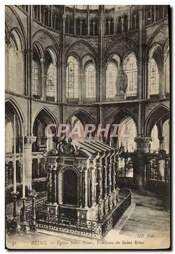 Cartes postales Reims Eglise Saint Remi Tombeau de Saint Remi