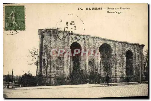 Cartes postales Reims Porte des Romains