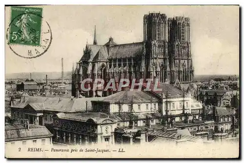 Cartes postales Reims Panorama Pris de Saint Jacques