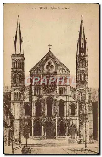 Cartes postales Reims Eglise Saint Remi