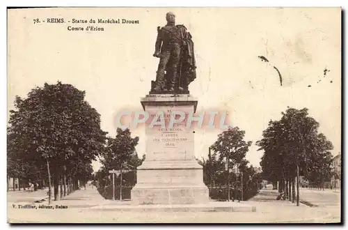 Cartes postales Reims Statue du Marechal Drouet