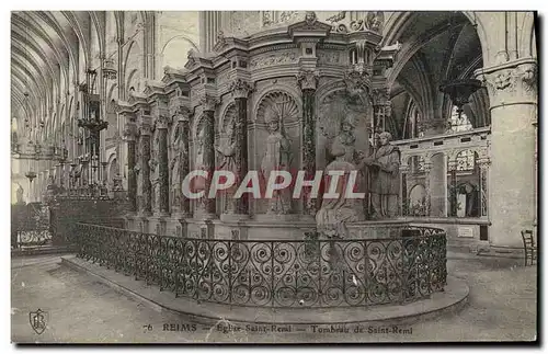 Cartes postales Reims Eglise Saint Remi Tombeau de Saint Remi