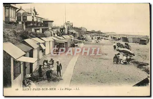 Cartes postales Saint Pair Sur Mer la Plage Enfants