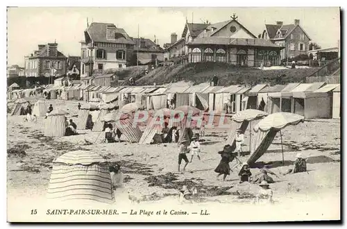 Cartes postales Saint Pair Sur Mer La Plage et le Casino