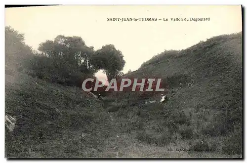 Cartes postales Saint Jean Le Thomas Le Vallon Du Degoutard