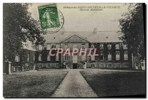 Ansichtskarte AK Abbaye de Saint Sauveur Le Vicomte Maison Abbatiale