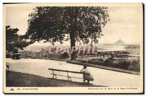 Cartes postales Avranches Panorama sur la Baie et le Mont St Michel