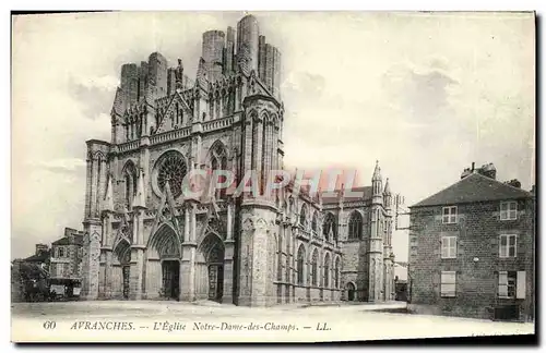 Ansichtskarte AK Avranches L&#39Eglise Notre Dame des Champs