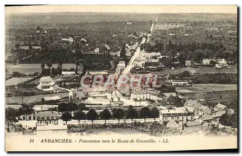 Cartes postales Avranches Panorama Vers la Route de Granville