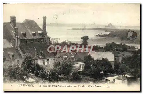Cartes postales Avranches La Baie du Mont Saint Michel Vue De La Plate forme