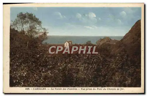 Ansichtskarte AK Carolles La Vallee des Peintres Vue Prise du pont du chemin de fer